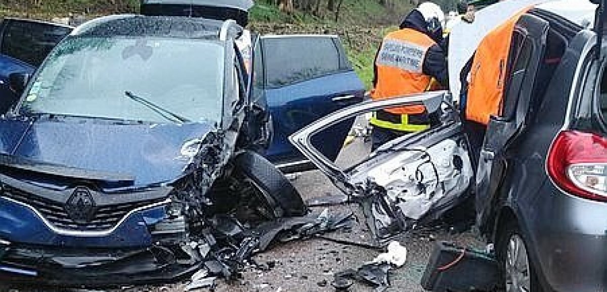 Près de Rouen. Un violent accident de la route fait six blessés