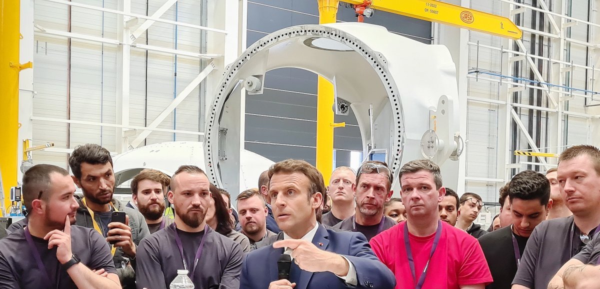 [Vidéos] Présidentielle 2022. MuMa, port et Siemens : Emmanuel Macron en campagne au Havre