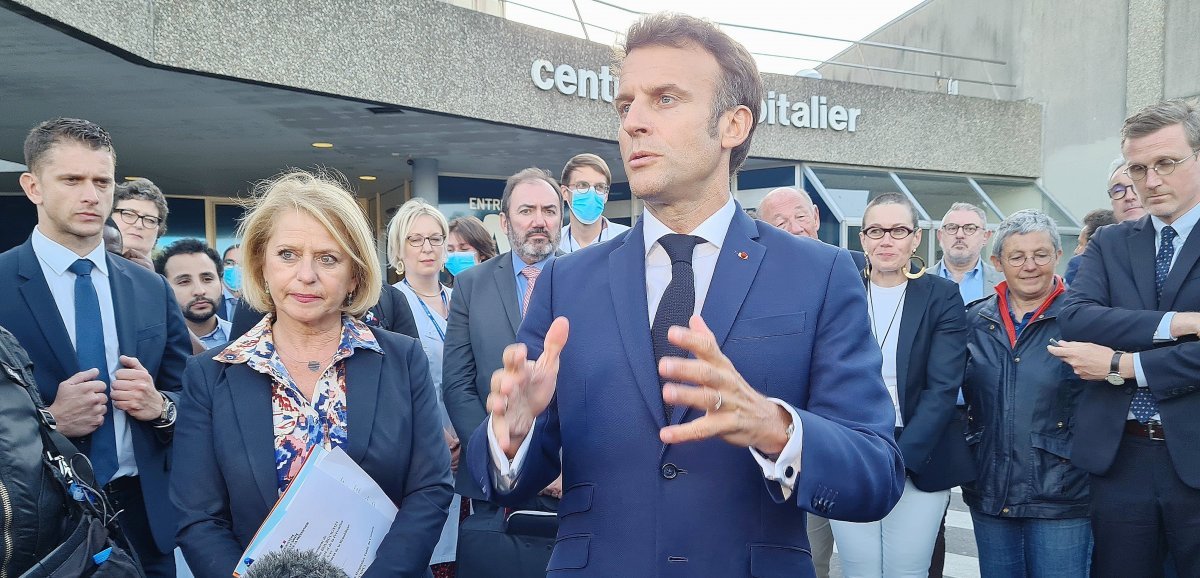 Cherbourg-en-Cotentin. Crise des urgences : Emmanuel Macron à la rencontre des soignants