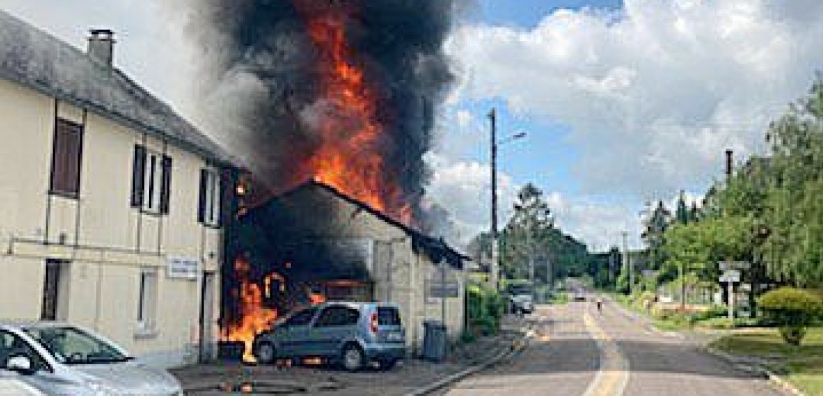 Sauqueville. Un incendie détruit un garage automobile de 500 m²