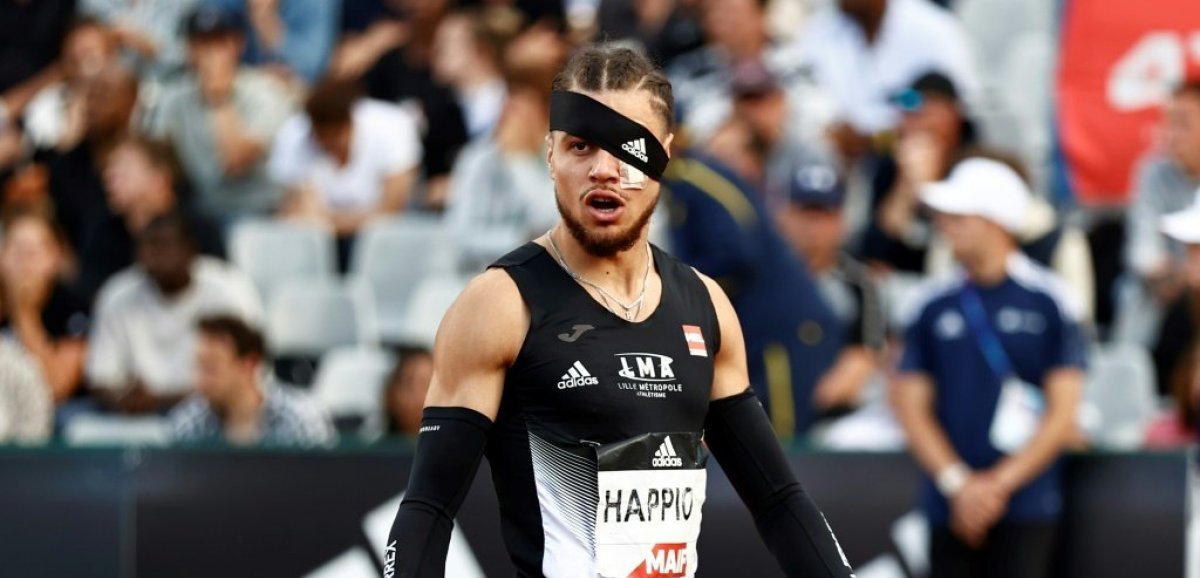 Athlétisme: Frappé puis sacré champion, le choc Wilfried Happio à Caen