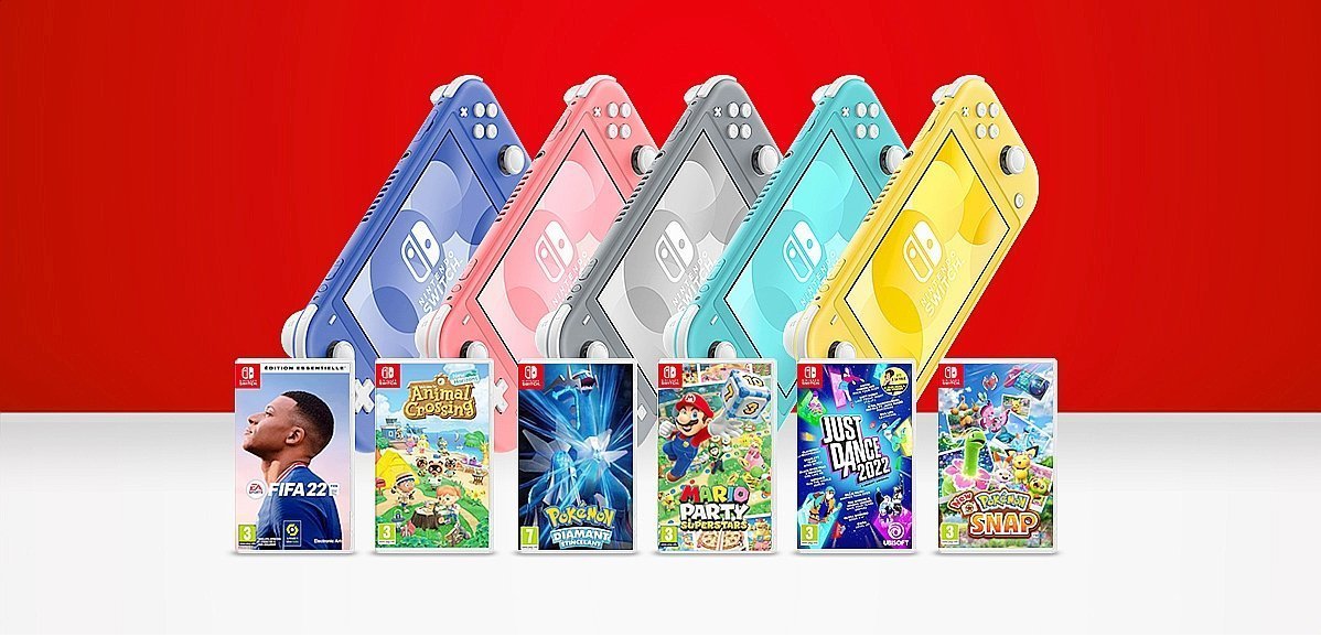 Cadeaux. Gagnez la Nintendo Switch Lite et le jeu Mario Party Superstars !