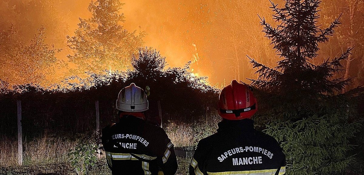 Incendies en Gironde. Les sapeurs-pompiers de la Manche engagés sur le feu de Landiras