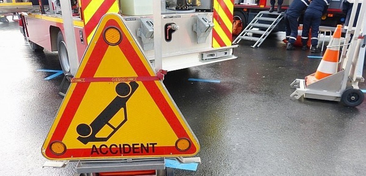 Près de Rouen. Deux personnes héliportées après un accident de la route