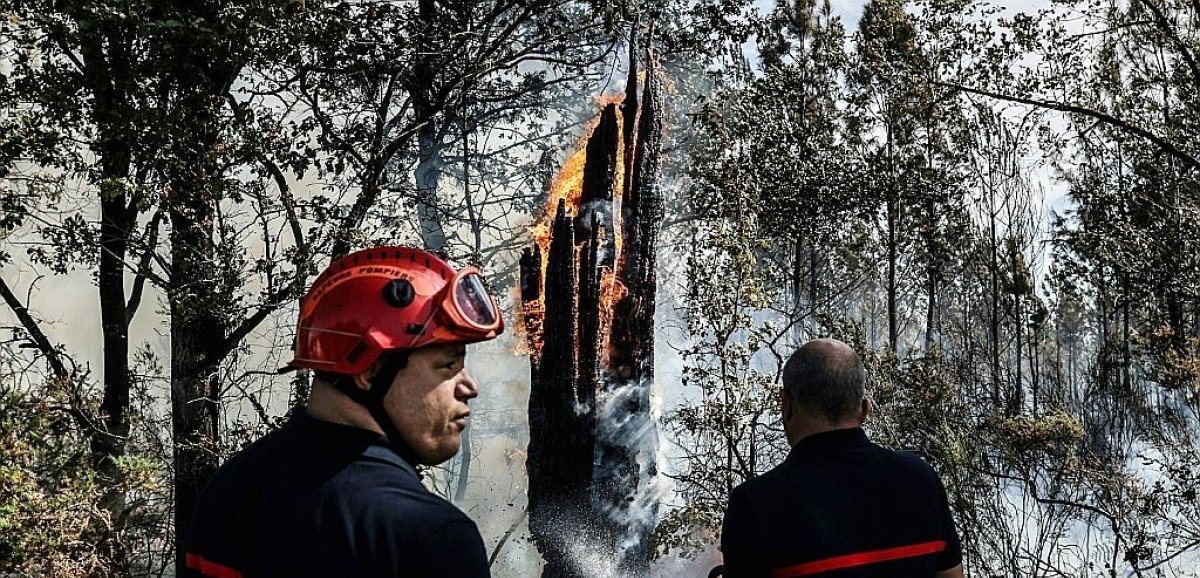 Incendie en Gironde: un "optimisme vigilant" après une nuit plus calme