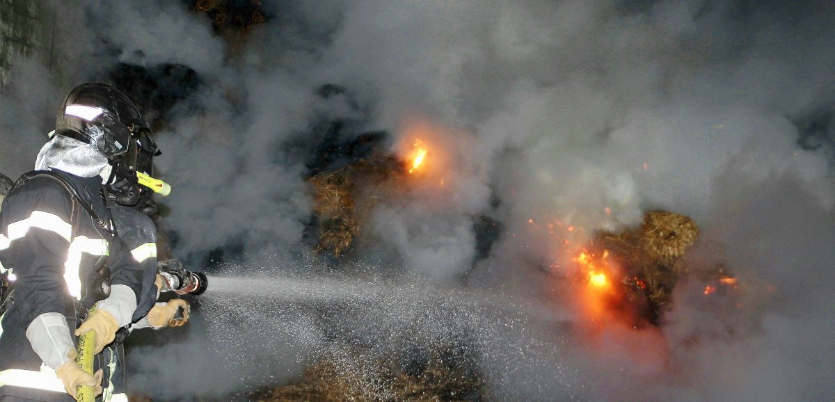 Près de Saint-Lô. Dix veaux meurent dans l'incendie d'une exploitation agricole
