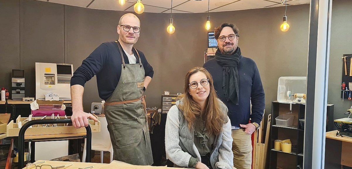 Condé-sur-Vire. Deux jeunes entrepreneurs conçoivent des lunettes originales made in Manche