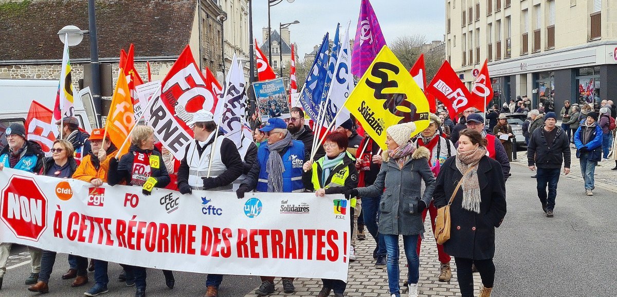 [Vidéo] Réforme des retraites. Cinq rassemblements dans l'Orne, trois mille manifestants à Alençon