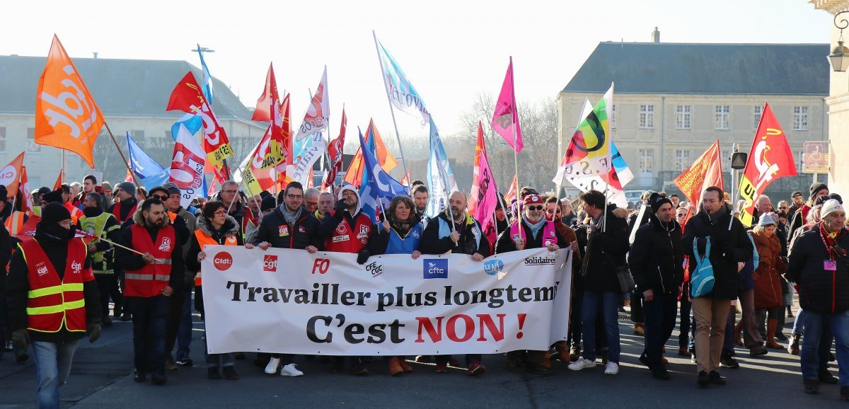 [Photos] Réforme des retraites. La mobilisation baisse dans les rues de Caen