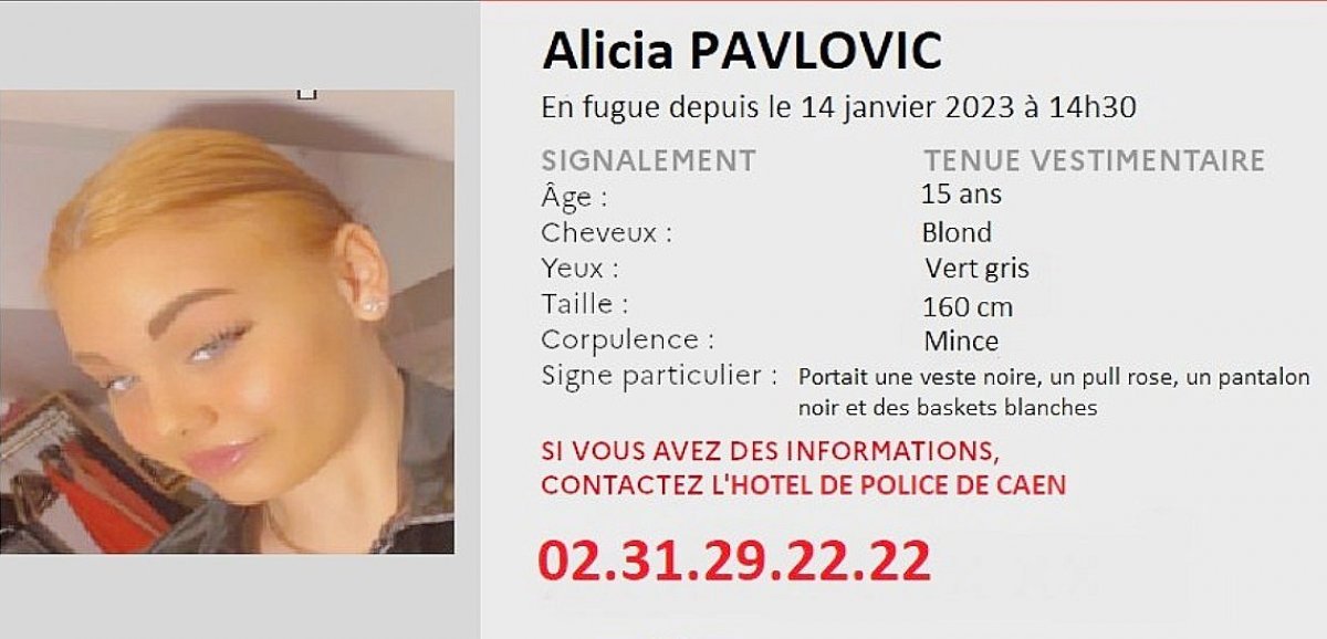Caen. Un appel à témoins lancé après la disparition inquiétante d'une adolescente de 15 ans