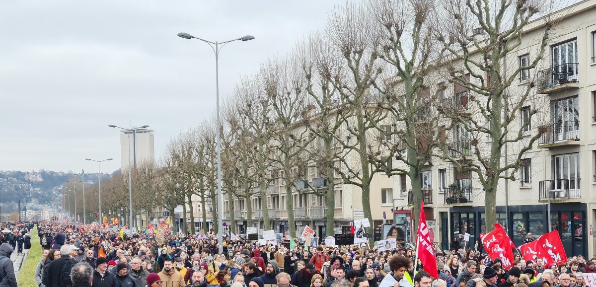 Réforme des retraites. La mobilisation en nette hausse pour la sixième journée de grève en Seine-Maritime