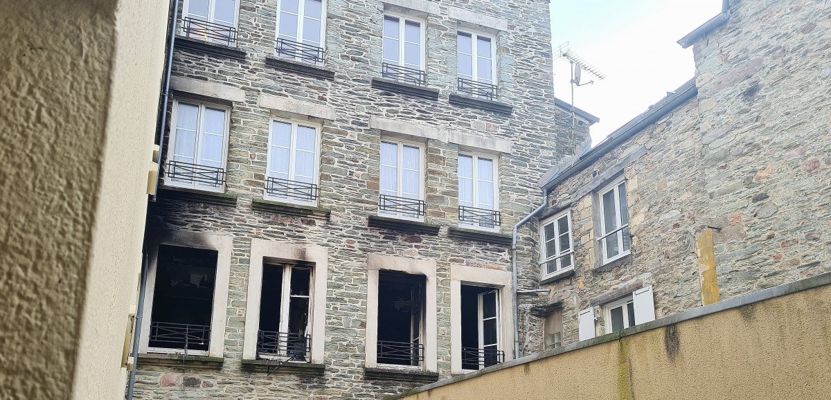 [Photos] Cherbourg. Incendie dans un immeuble : un chiot tué, une femme intoxiquée par les fumées