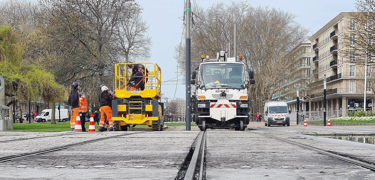 Le Havre. Tramway dégradé : place aux travaux et tests à vide avant la reprise éventuelle