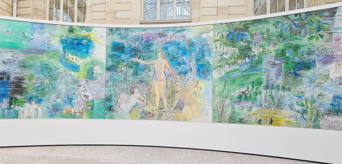 [Photos] . A Rouen, un chef-d'œuvre du peintre Raoul Dufy caché par un autre tableau pendant 17 ans