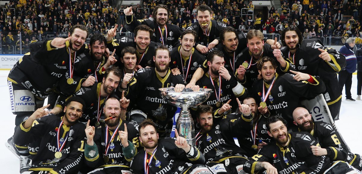 [Photos + vidéos] Hockey sur glace. Les Dragons de Rouen sont champions de France !