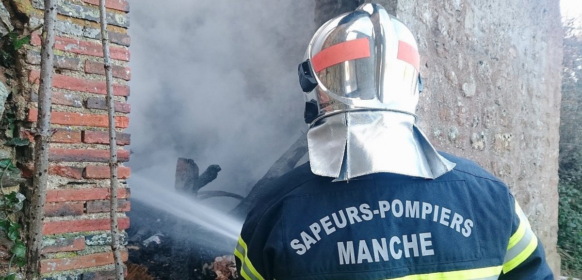 Centre-Manche. 20 sapeurs-pompiers engagés sur un feu de garage