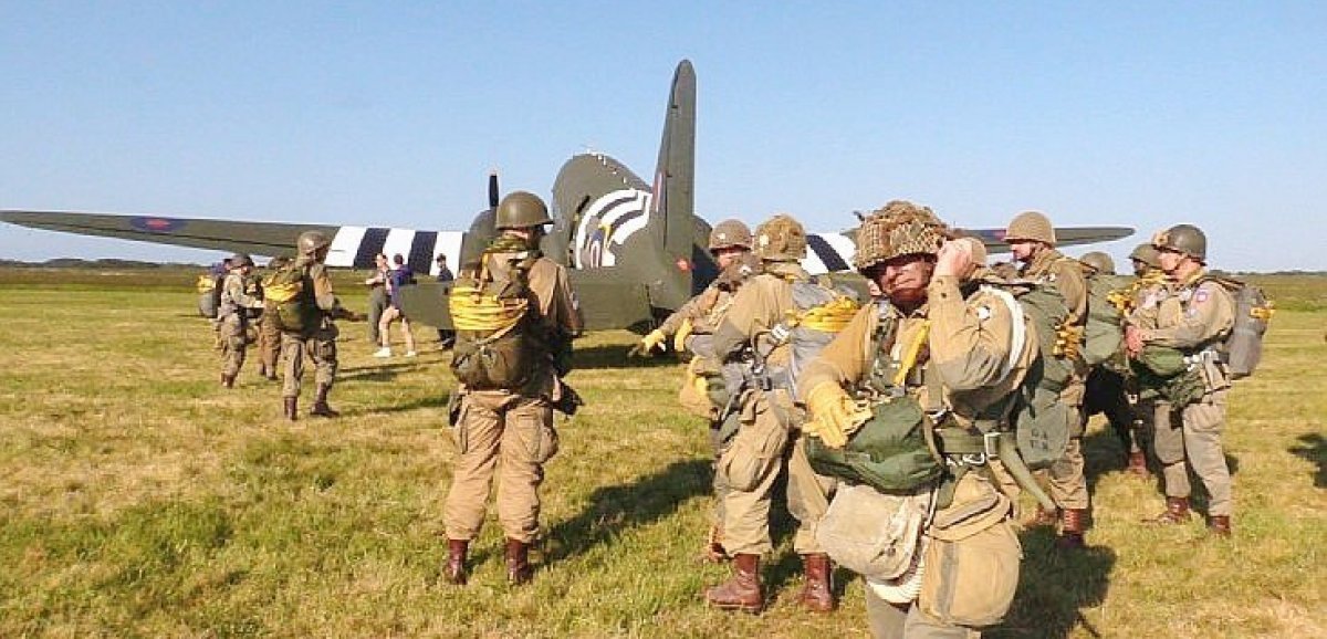 [Vidéo] D-Day. Rencontre exclusive avec des parachutistes avant de monter à bord d'un C47