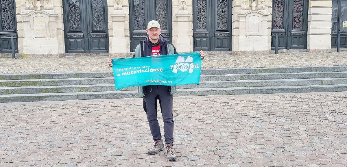 Normandie. Valentin Burson a marché plus de 446 kilomètres au profit de la lutte contre la mucoviscidose