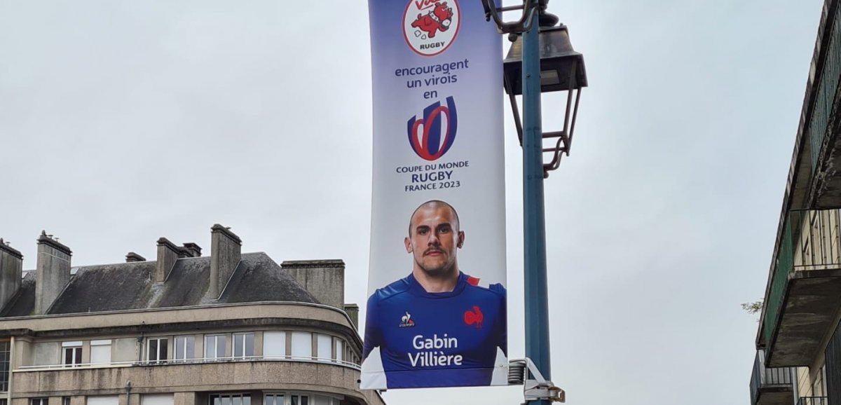 Vire. Mondial de rugby : le portrait de Gabin Villière s'affiche dans la ville