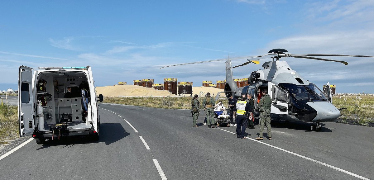 Nord-Cotentin. Évacuation médicale par hélicoptère pour le passager d'un bateau de plaisance