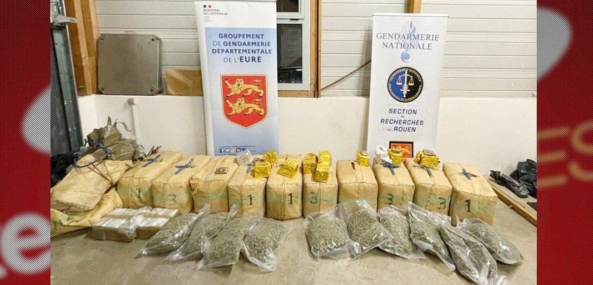 Normandie. Les gendarmes interceptent un "go fast" et saisissent 420kg de cannabis