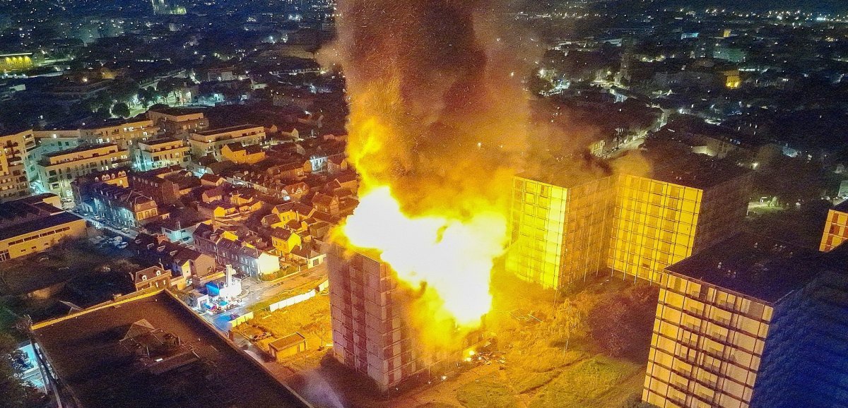 Rouen. Incendie des immeubles verre et acier : "Pas d'amiante détecté dans les logements"
