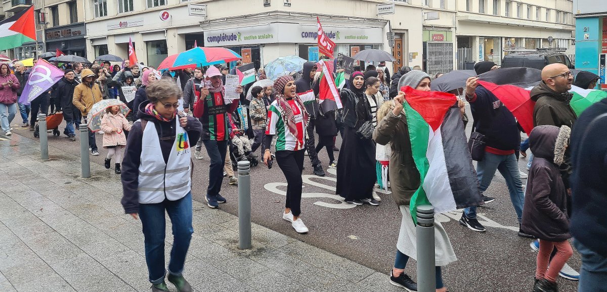Rouen. Rassemblement pour la paix entre Israël et la Palestine : des centaines de personnes réunies