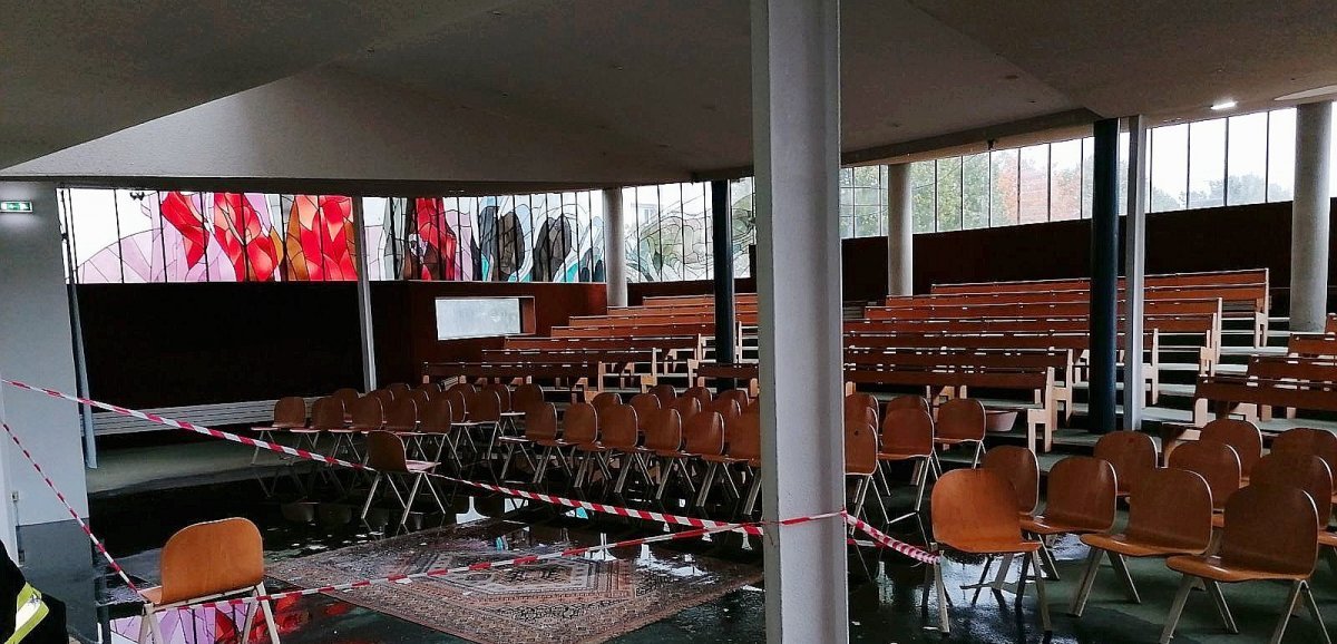 Saint-Lô. Une semaine après la tempête Ciaran, l'église Saint-Jean-Eudes reste fermée