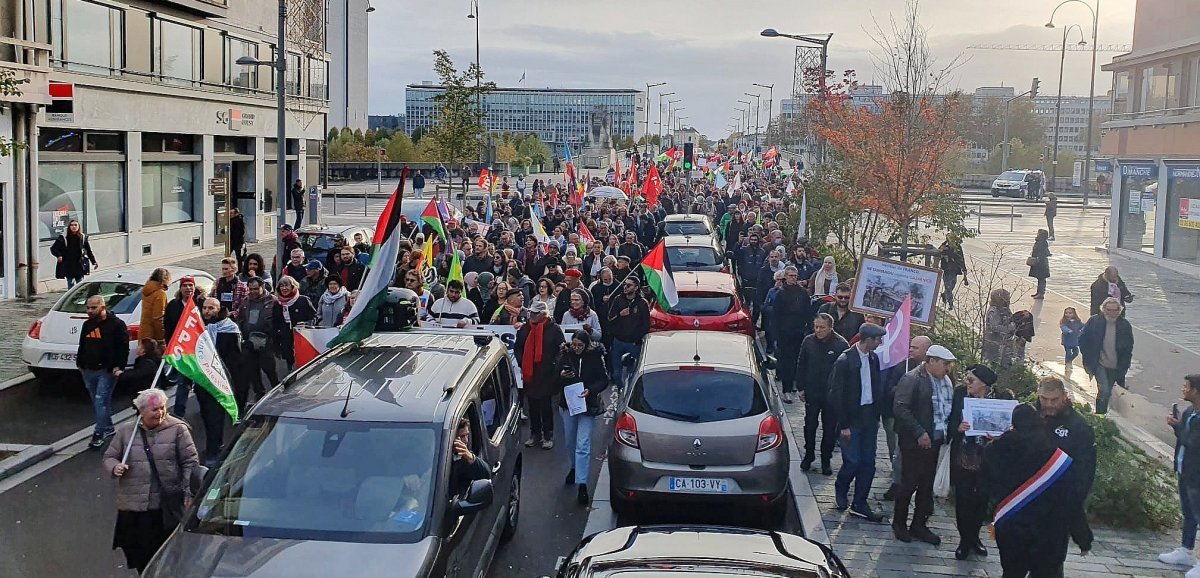 Seine-Maritime. Rassemblement pour la paix entre Israël et la Palestine : 590 personnes se sont réunies
