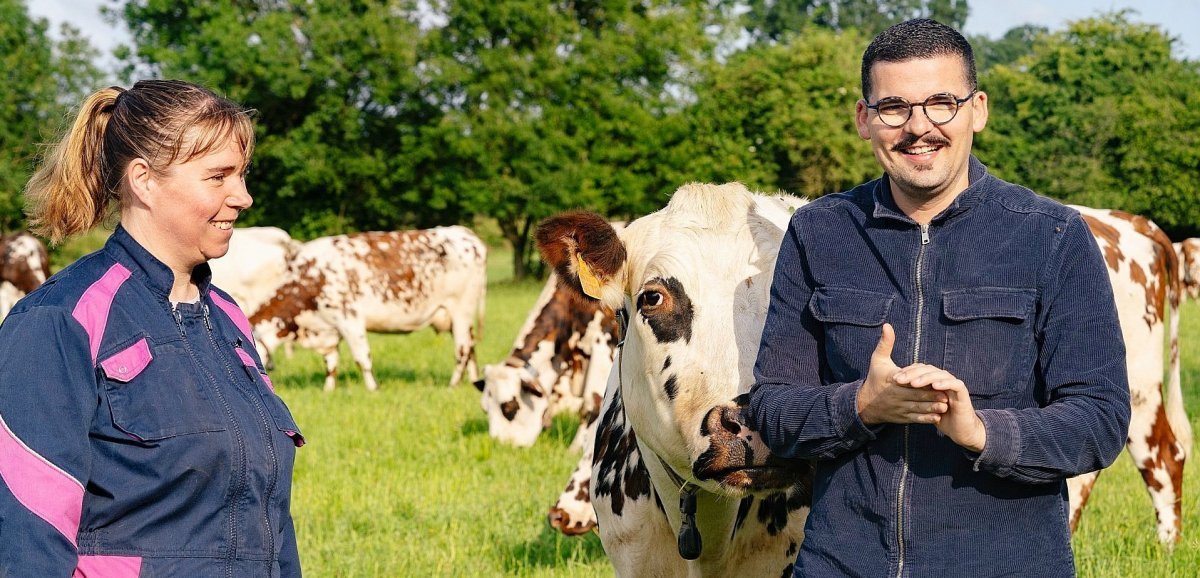 Savigny. Camille Delcroix, le gagnant de Top Chef en visite dans un élevage de vaches laitières