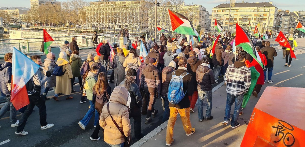Seine-Maritime. Rassemblements pour la paix entre Israël et la Palestine : 380 personnes réunies