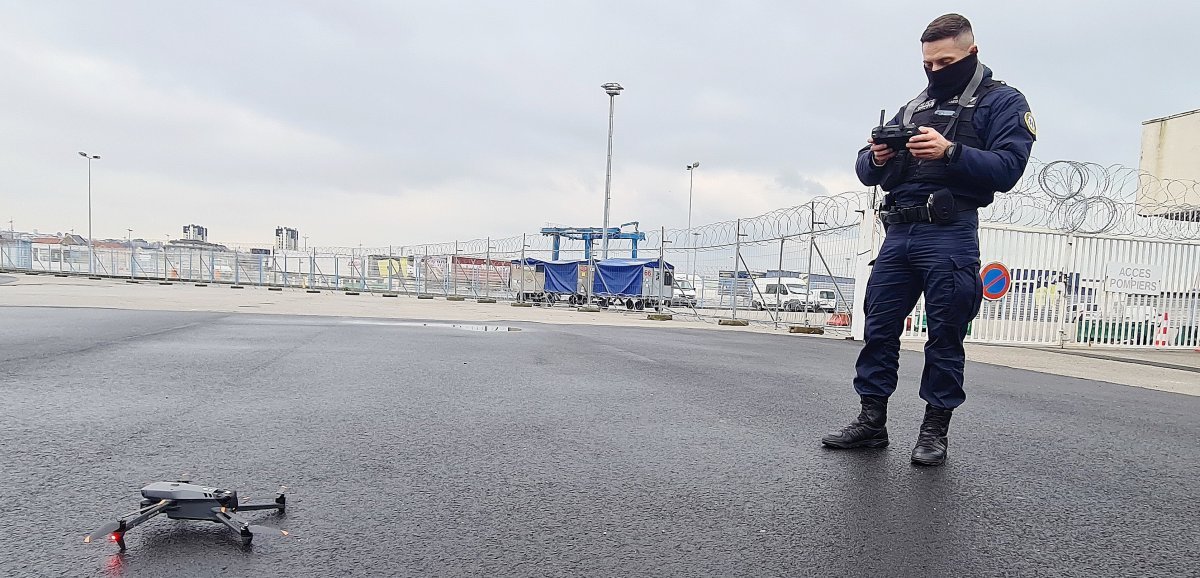 [Vidéo] Cherbourg. Des drones utilisés au port pour faire face aux intrusions de migrants
