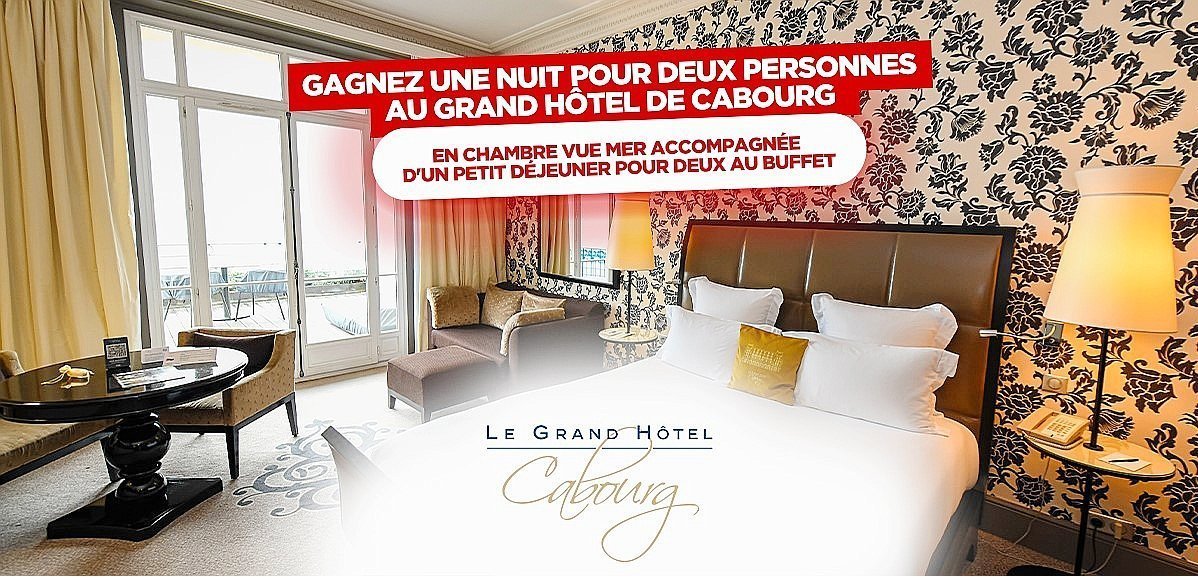 Cadeaux. Gagnez une nuit pour deux personnes au Grand Hôtel de Cabourg avec Tendance Ouest !