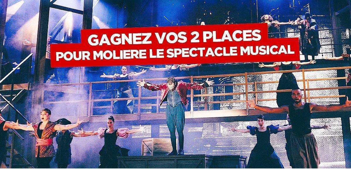 Cadeaux. Gagnez vos deux places pour Molière, le spectacle musical avec Tendance Ouest !