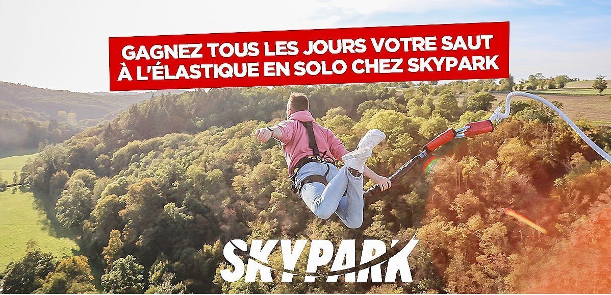 Cadeaux. Gagnez votre saut à l'élastique en solo chez Skypark Normandie avec Tendance Ouest !