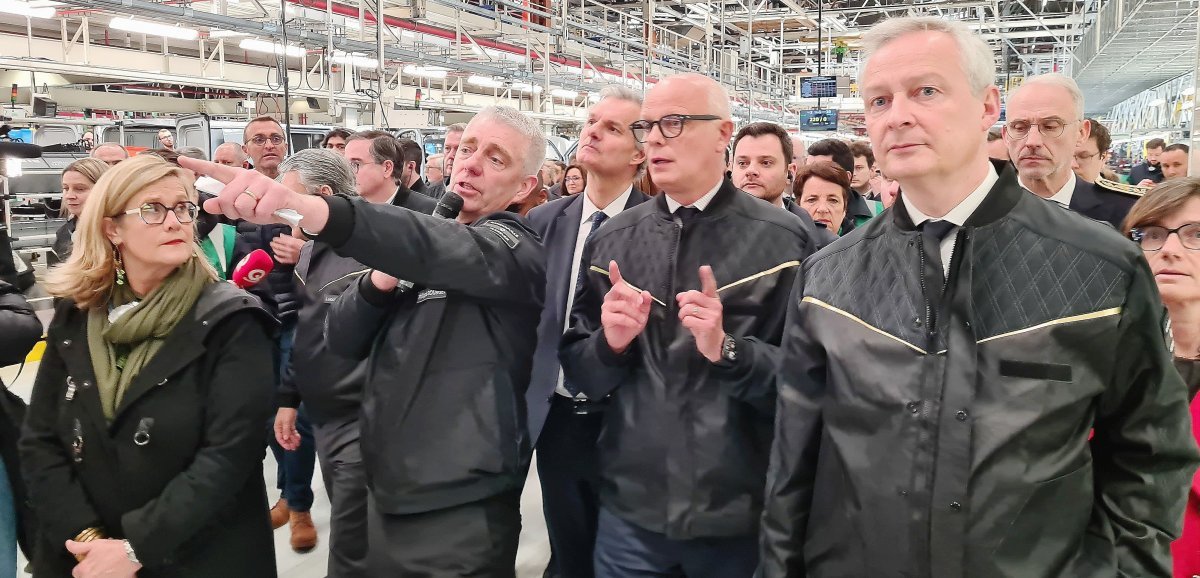 [Vidéo] Seine-Maritime. A Renault Sandouville, Bruno Le Maire annonce la fabrication du FlexEvan, un utilitaire 100% électrique