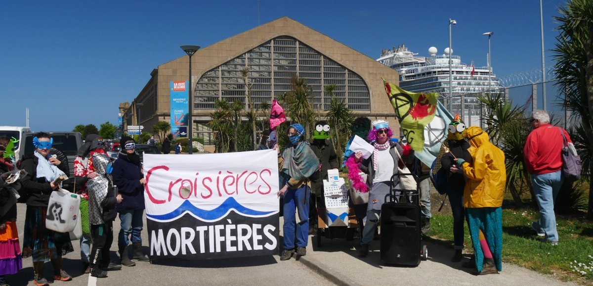 Cherbourg. Des militants écologistes se réunissent pour dire non aux bateaux de croisière