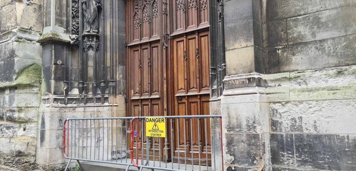 Rouen. L'église Saint-Patrice contrainte d'être fermée en raison d'un risque d'effondrement