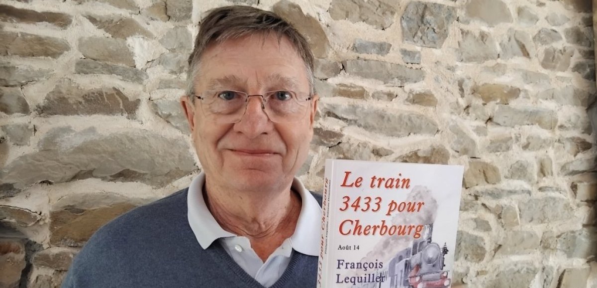 Portrait. "C'est ma région d'adoption" : François Lequiller signe un 12e roman inspiré de la Manche avec "Le train 3433 pour Cherbourg"