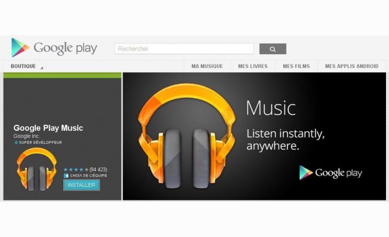 Google Music étoffe son offre européenne de 5,5 millions de titres
