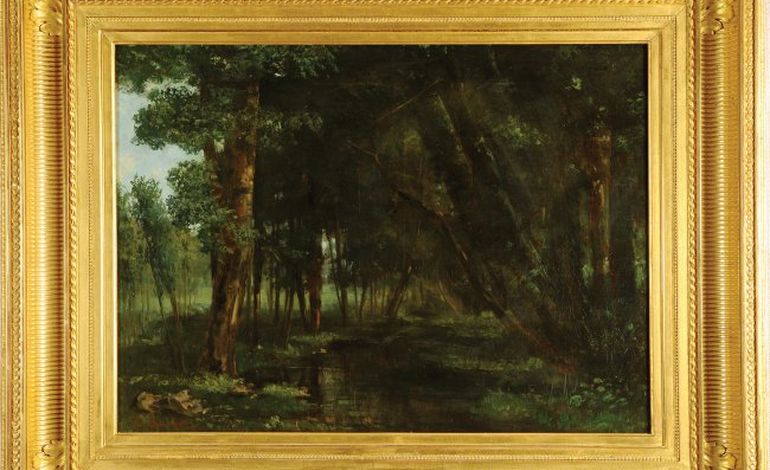 Un tableau de Gustave Courbet, du musée d'Alençon, exposé à Madrid