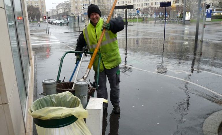 Jérôme, agent de propreté à la ville de Caen : "c'est ma vie"