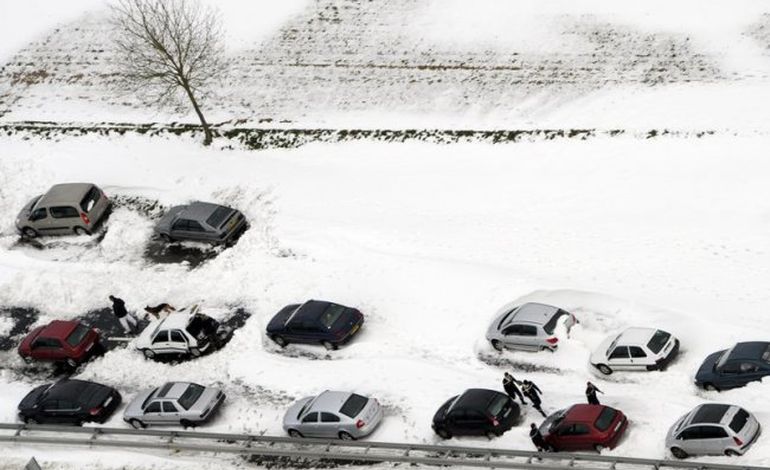Caen : les photos aériennes de l'épisode neigeux 