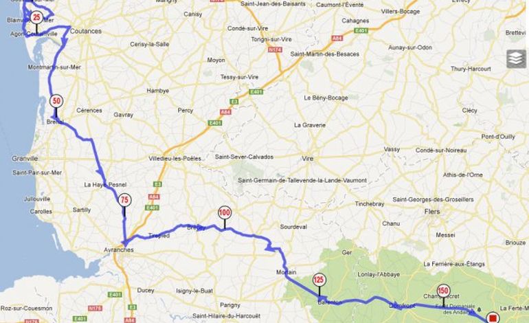 Tour de Normandie, la 5ème étape Gouville sur Mer, Bagnoles de l’Orne