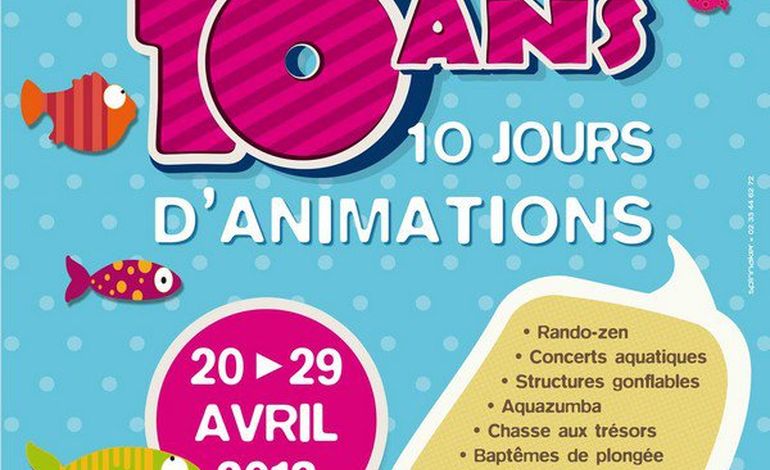 10 ans, 10 jours d'animations au centre aquatique d'Equeurdreville-Hainneville