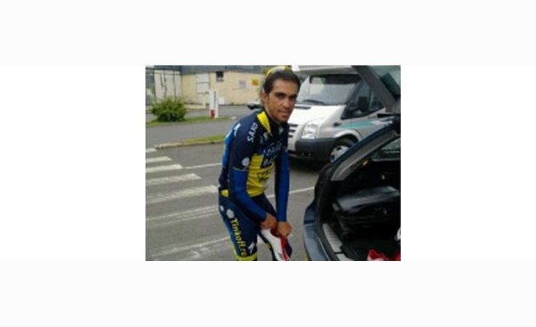 Alberto Contador à Avranches