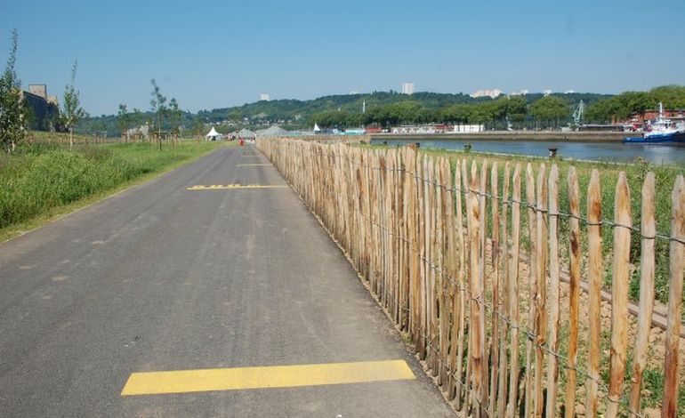 Le parc urbain de la presqu'île Rollet inauguré sur les quais de Rouen