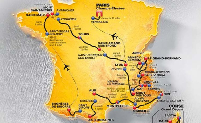 Infotrafic Tour de France : conditions de circulation à 8H30