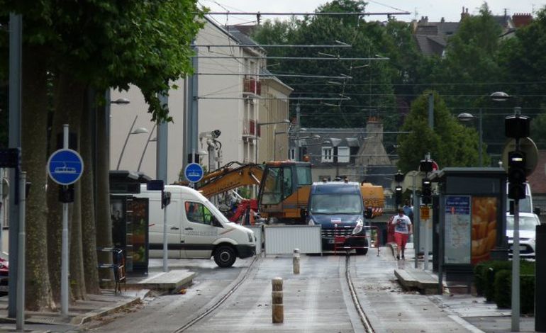 A Caen, aucun tramway ne circule jusqu'au 2 août