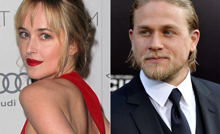 Dakota Johnson et Charlie Hunnam, héros du film "50 nuances de Grey"